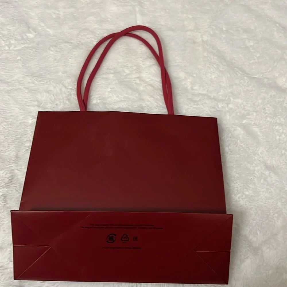 Cartier Authentic Red With Gold Gift Shopping Paper Bag